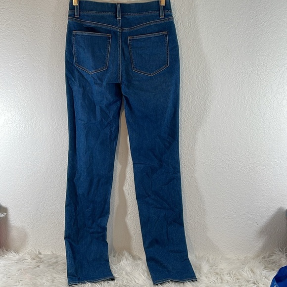 TALBOTS Sculpt Straight Leg Denim Jean Blue Size 4 - Picture 4 of 8